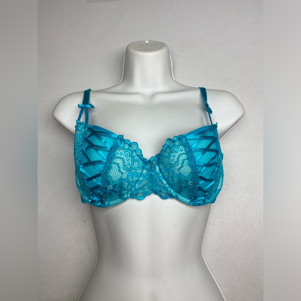 Adore Me TURQUOISE Lightly Lined Balconett, 34D *P1032